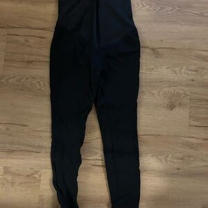 LOFT Black Petite Maternity Leggings